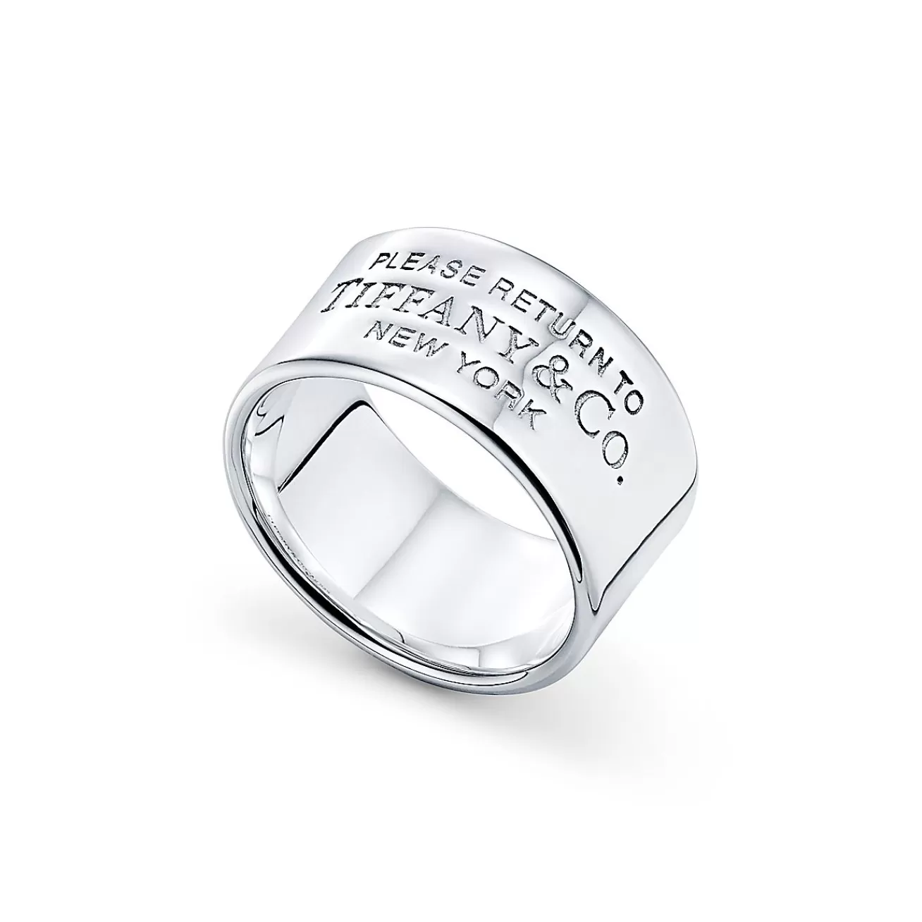 Tiffany & Co. Return to Tiffany® wide ring in sterling silver, 10 mm wide. | ^ Rings | Bold Silver Jewelry