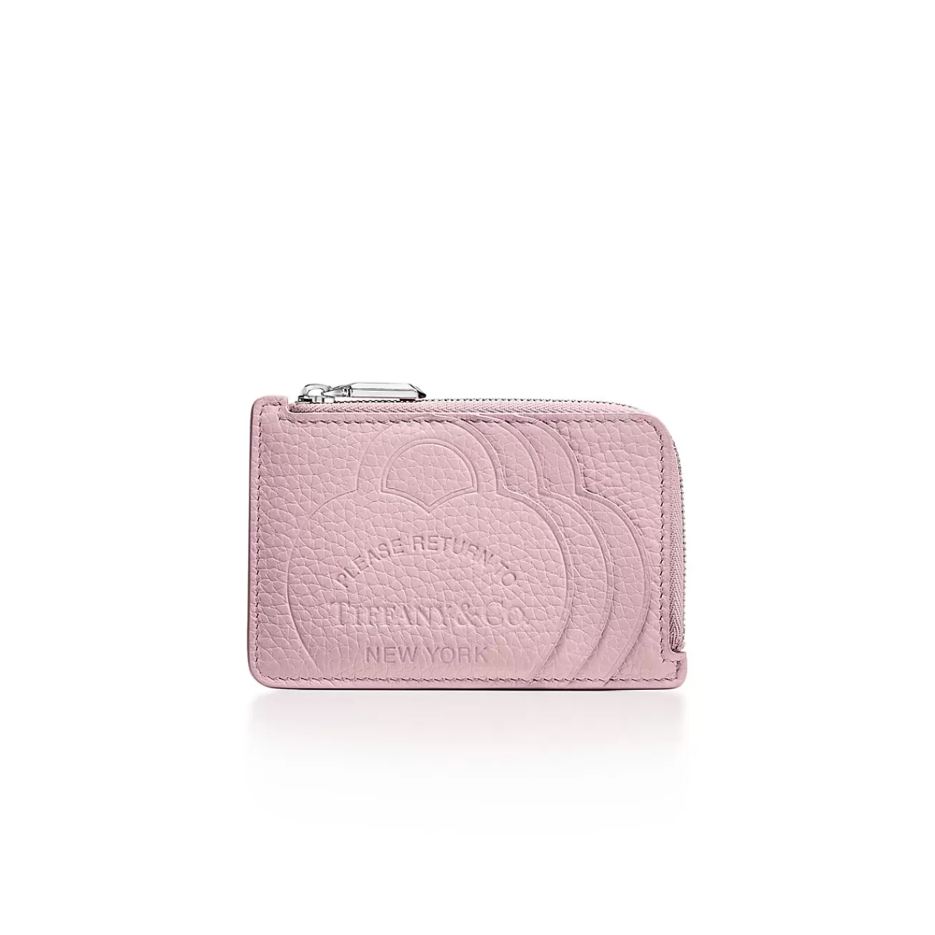 Tiffany & Co. Return to Tiffany® Zip Card Case in Crystal Pink Leather | ^Women Business Gifts | Small Leather Goods