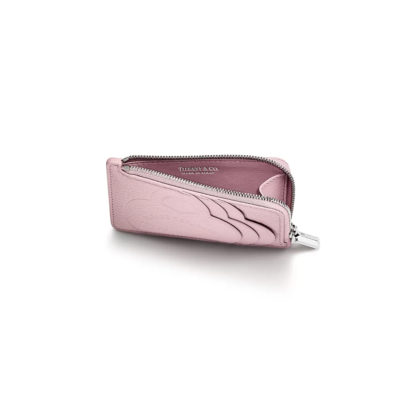 Tiffany & Co. Return to Tiffany® Zip Card Case in Crystal Pink Leather | ^Women Business Gifts | Small Leather Goods