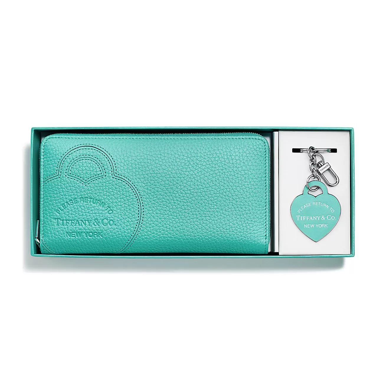 Tiffany & Co. Return to Tiffany® Zip Wallet and Key Ring Set in Leather | ^Women Gifts for Her | Her