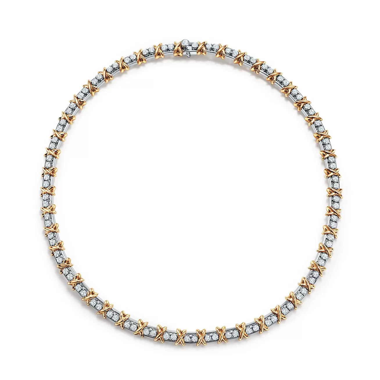 Tiffany & Co. Schlumberger by ™ Ninety-two Stone Necklace in Platinum and Gold | ^ Necklaces & Pendants | Gold Jewelry