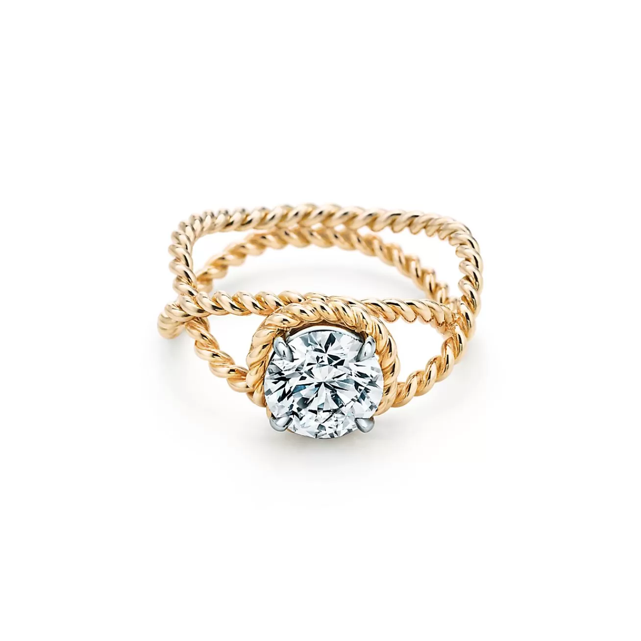 Tiffany & Co. Schlumberger by ™ Rope engagement ring in 18k gold. | ^ Jean Schlumberger by Tiffany | Engagement Rings
