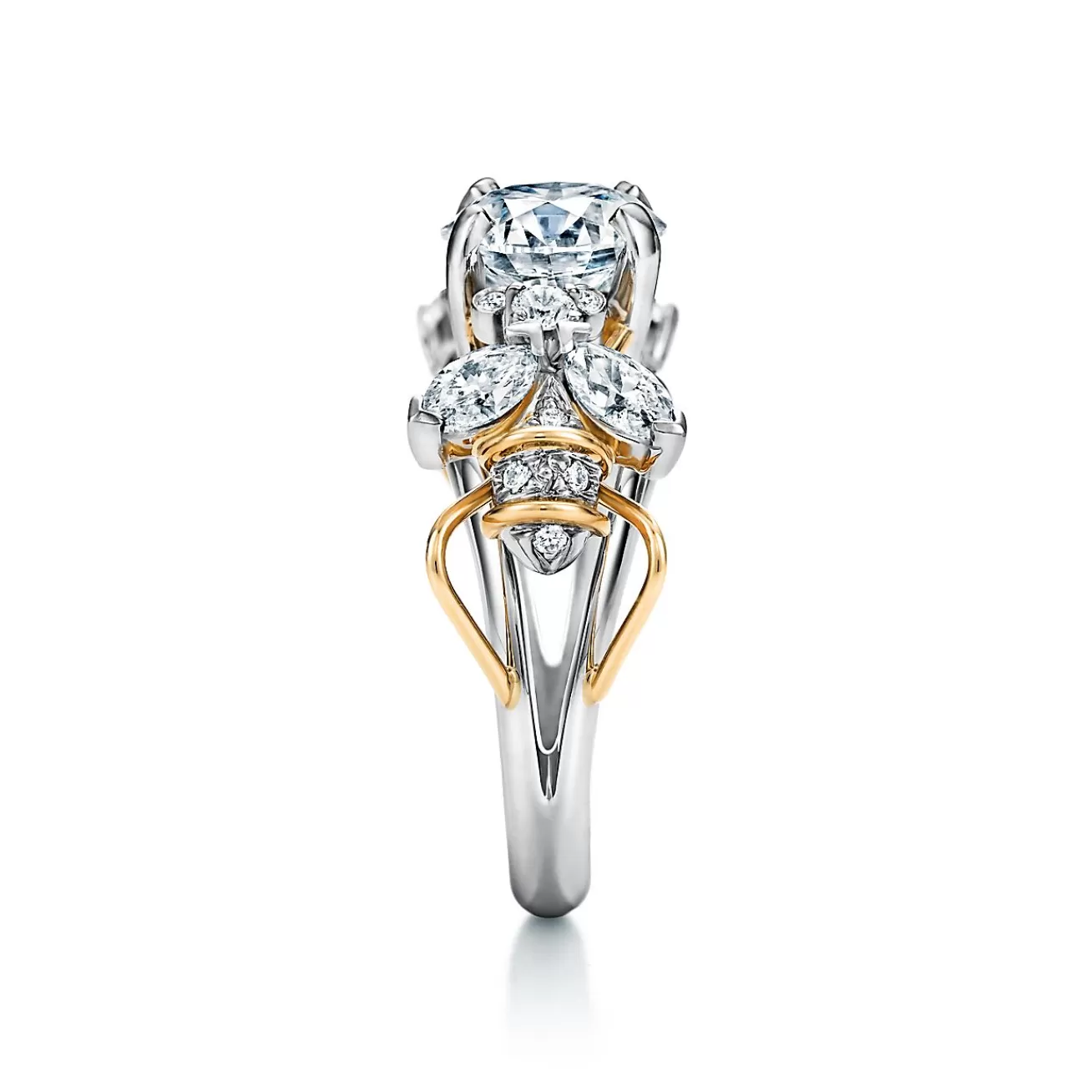 Tiffany & Co. Schlumberger by ™ Two Bees engagement ring in platinum and 18k gold | ^ Jean Schlumberger by Tiffany | Engagement Rings