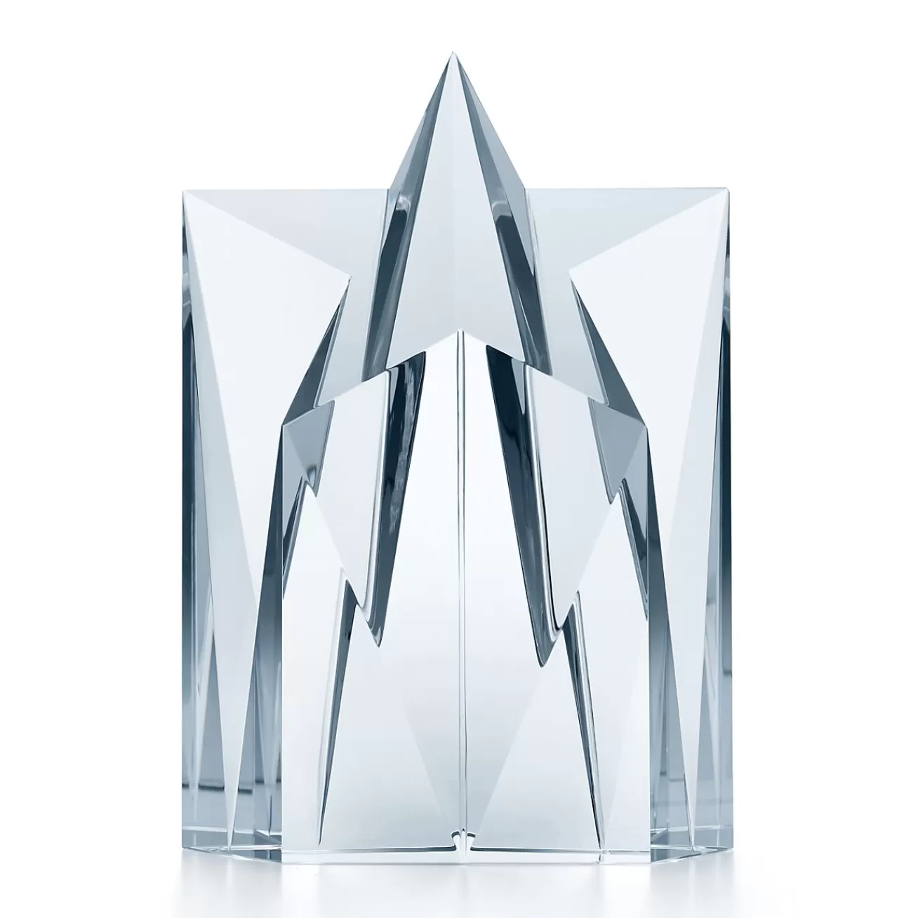 Tiffany & Co. Shooting star award in glass, 8.25" high. | ^ Business Gifts