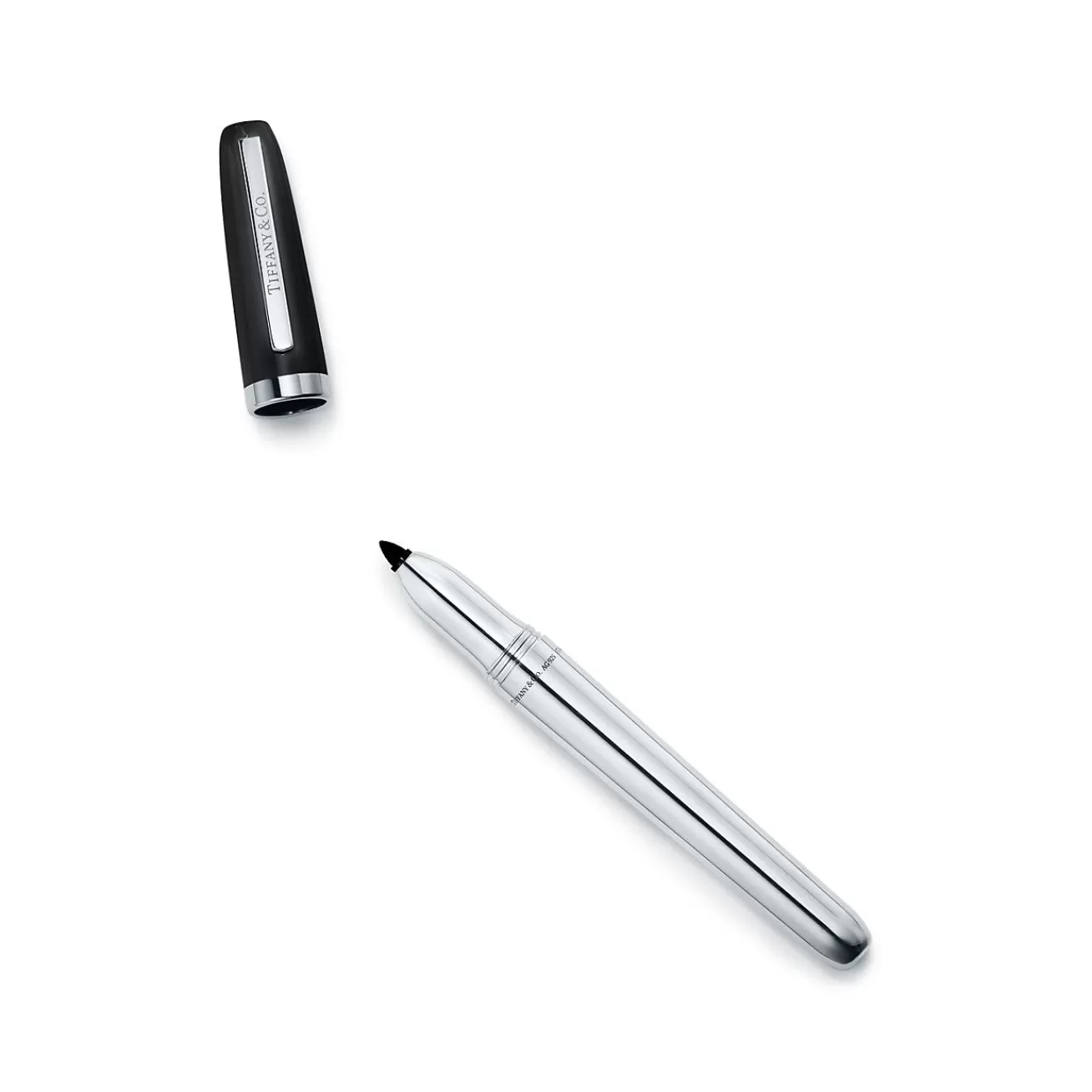 Tiffany & Co. Shop Sterling Silver and Black Enamel Marker | ^ The Home | Housewarming Gifts