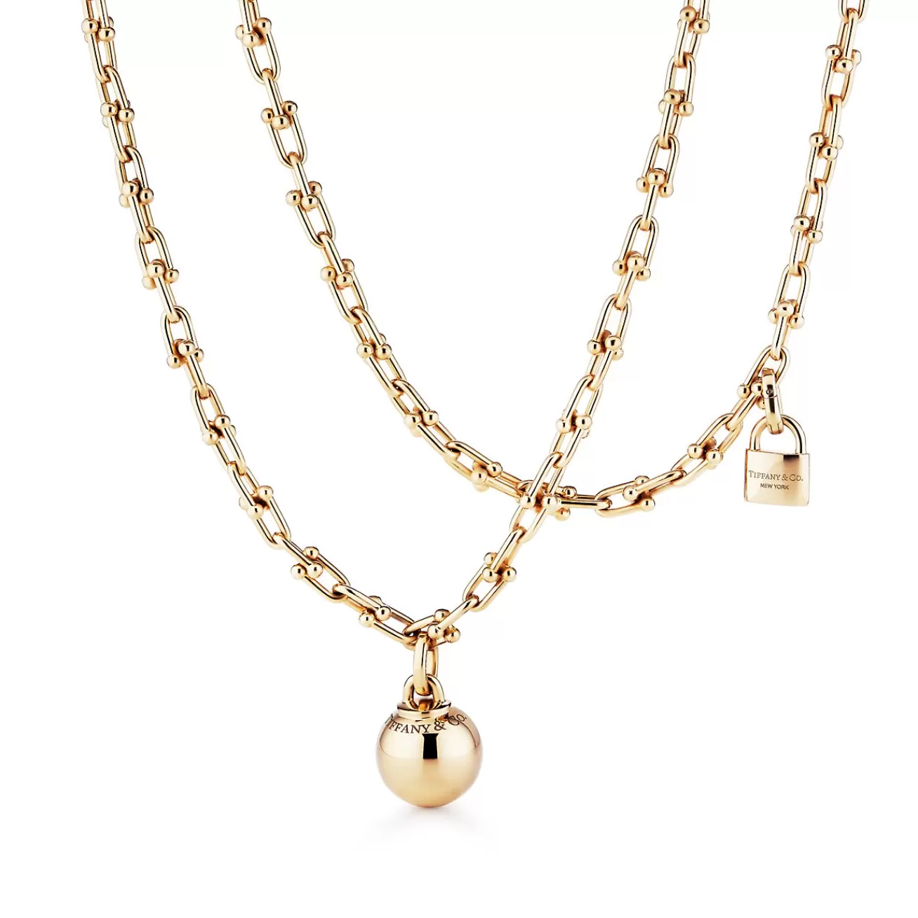 Tiffany & Co. Shop Tiffany HardWear 36" 18K Gold Link Wrap Necklace | ^ Necklaces & Pendants | Men's Jewelry