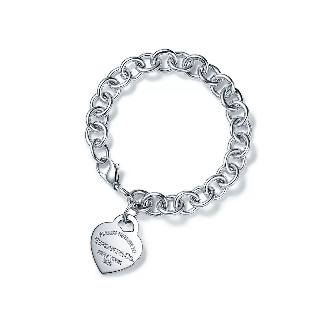 Tiffany & Co. Sterling Silver Heart Tag Charm Bracelet | ^ Bracelets | Gifts for Her