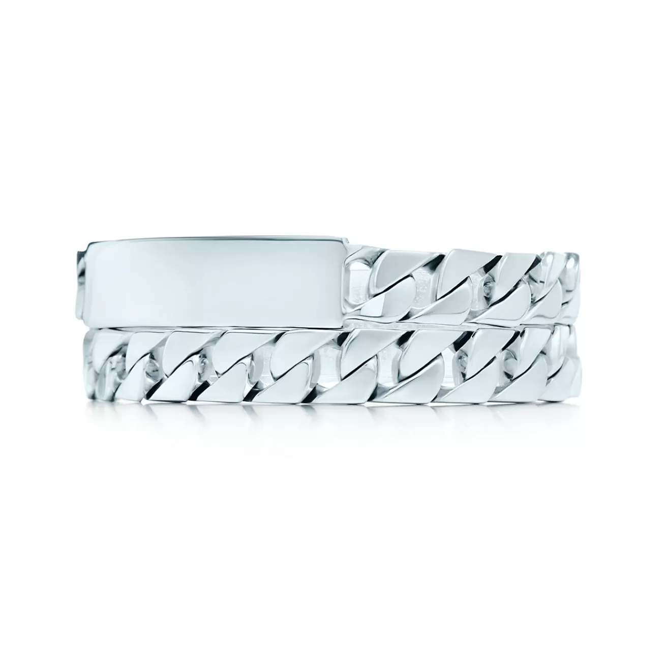 Tiffany & Co. Sterling Silver ID Wrap Bracelet | ^ Bracelets | Bold Silver Jewelry