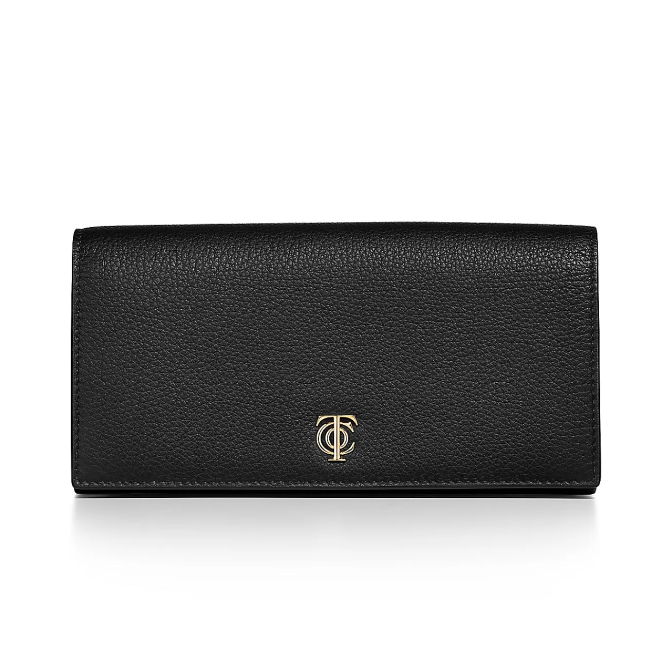 Tiffany & Co. T&CO. Flap Continental Wallet in Black Leather | ^Women Small Leather Goods | Women's Accessories
