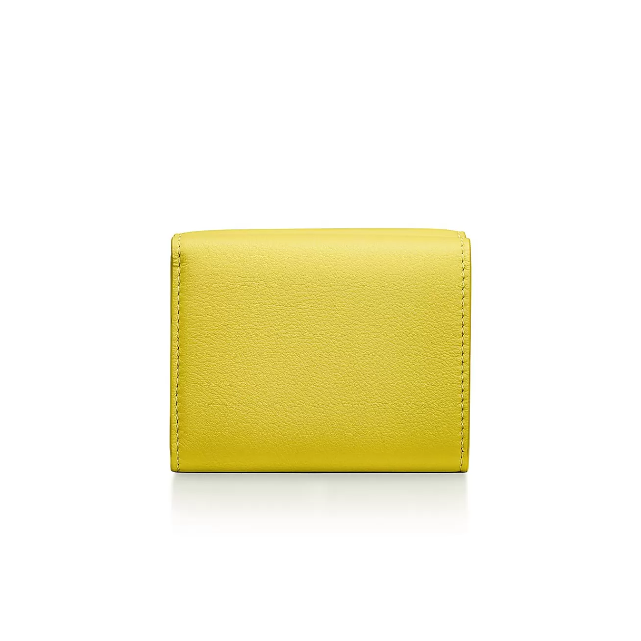 Tiffany & Co. T&CO. Trifold Wallet in Chartreuse Leather | ^Women Small Leather Goods | Women's Accessories