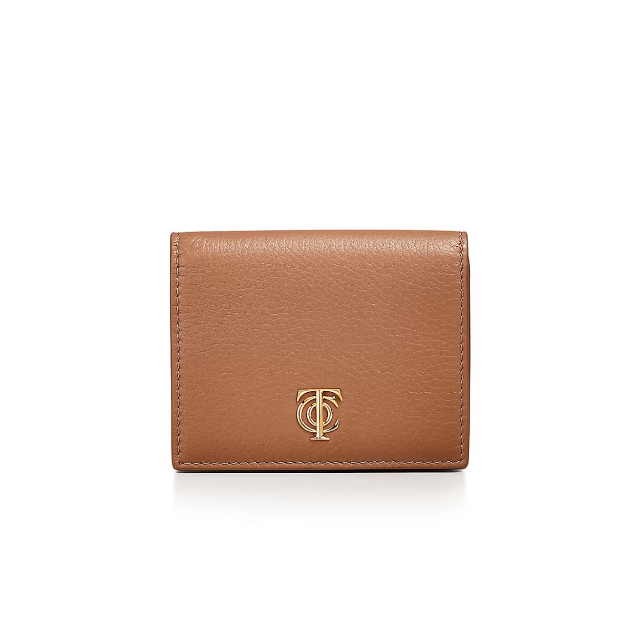 Tiffany & Co. T&CO. Trifold Wallet in Clay Brown Leather | ^Women Small Leather Goods | Women's Accessories