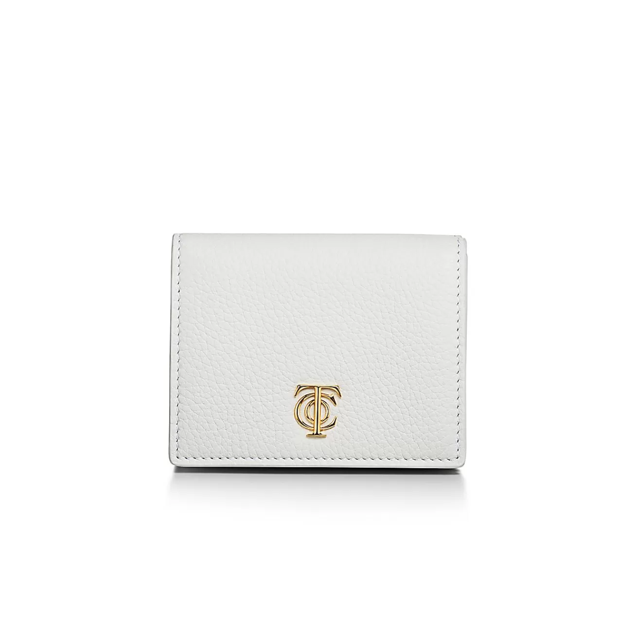 Tiffany & Co. T&CO. Trifold Wallet in White Leather | ^Women Small Leather Goods | Women's Accessories