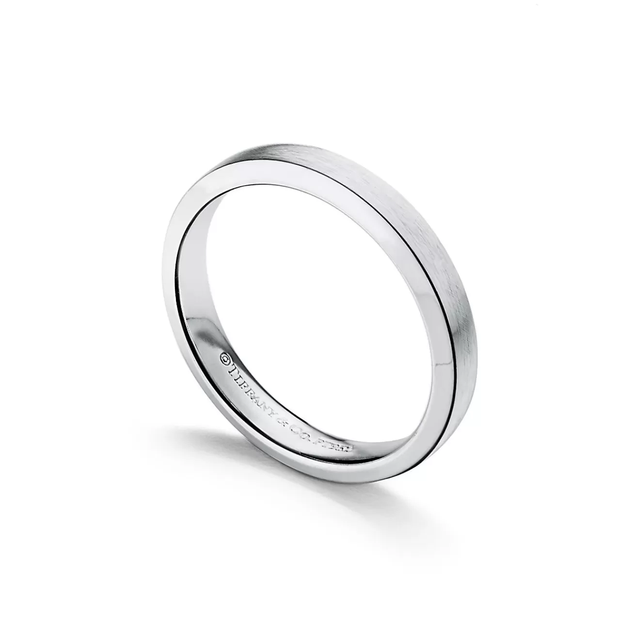 Tiffany & Co. The Charles Tiffany Setting Satin Finish Ring in Platinum, 3 mm Wide | ^Women Rings | Men's Jewelry