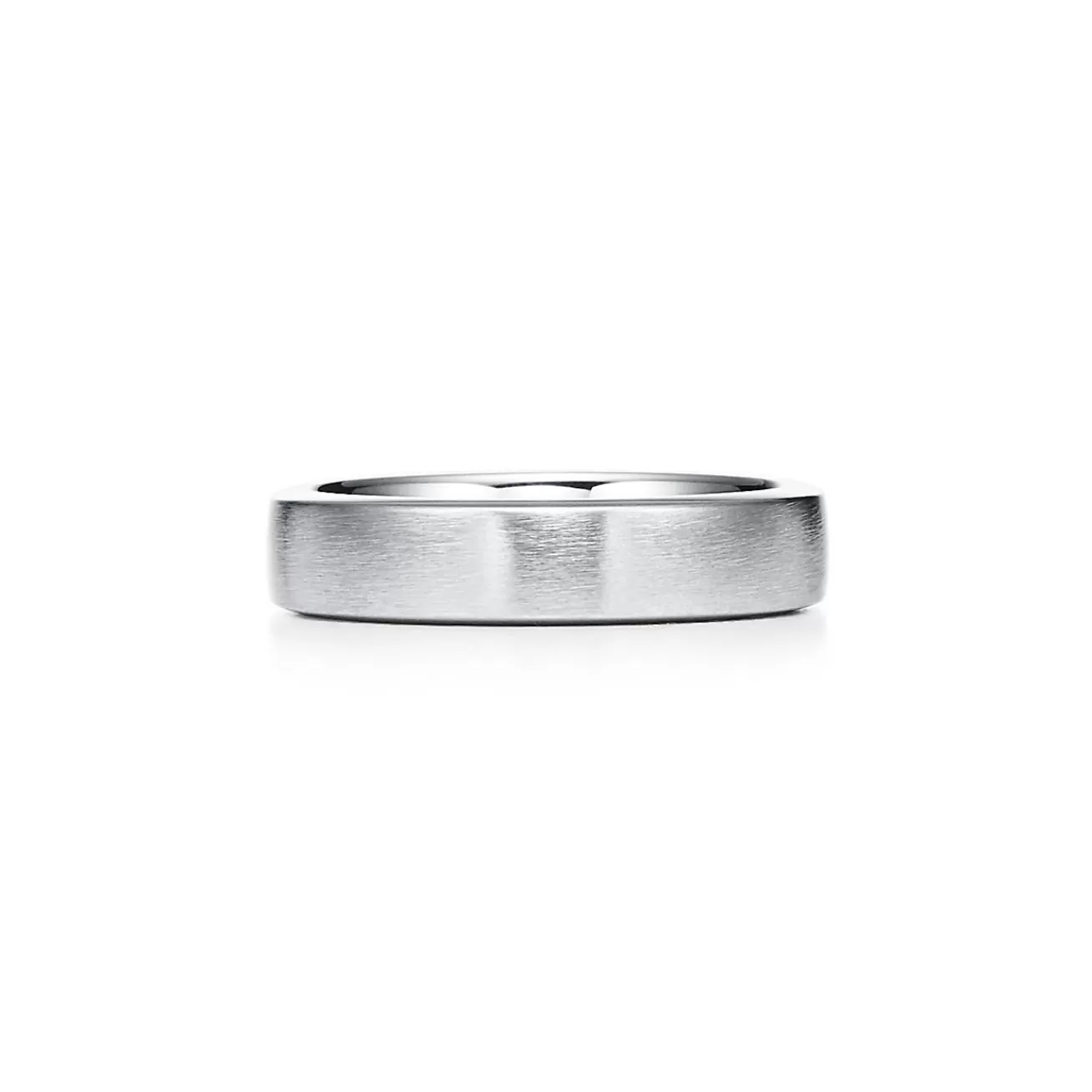 Tiffany & Co. The Charles Tiffany Setting Satin Finish Ring in Platinum, 5 mm Wide | ^ Rings | Men's Jewelry