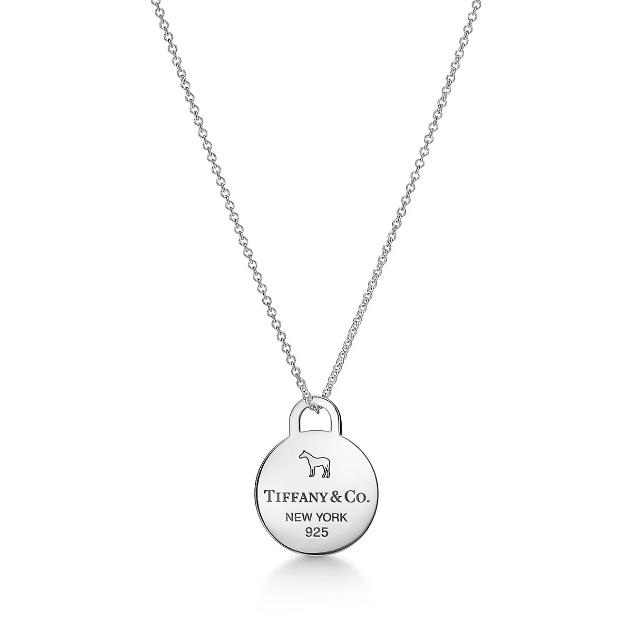 Tiffany & Co. The Return to Tiffany® x Beyoncé Collection Round Tag Pendant in Sterling Silver | ^ Necklaces & Pendants | Sterling Silver Jewelry