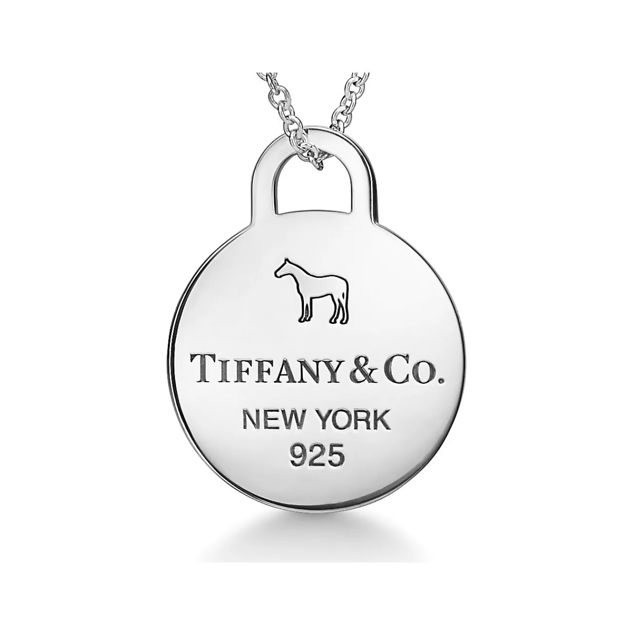 Tiffany & Co. The Return to Tiffany® x Beyoncé Collection Round Tag Pendant in Sterling Silver | ^ Necklaces & Pendants | Sterling Silver Jewelry