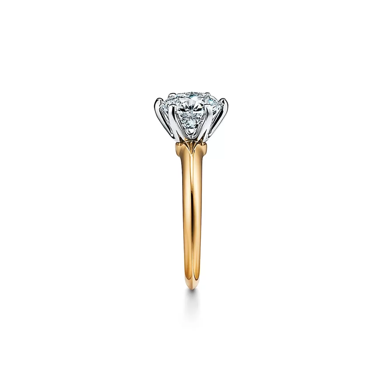Tiffany & Co. The Tiffany® Setting in 18k yellow gold: world's most iconic engagement ring. | ^ Engagement Rings