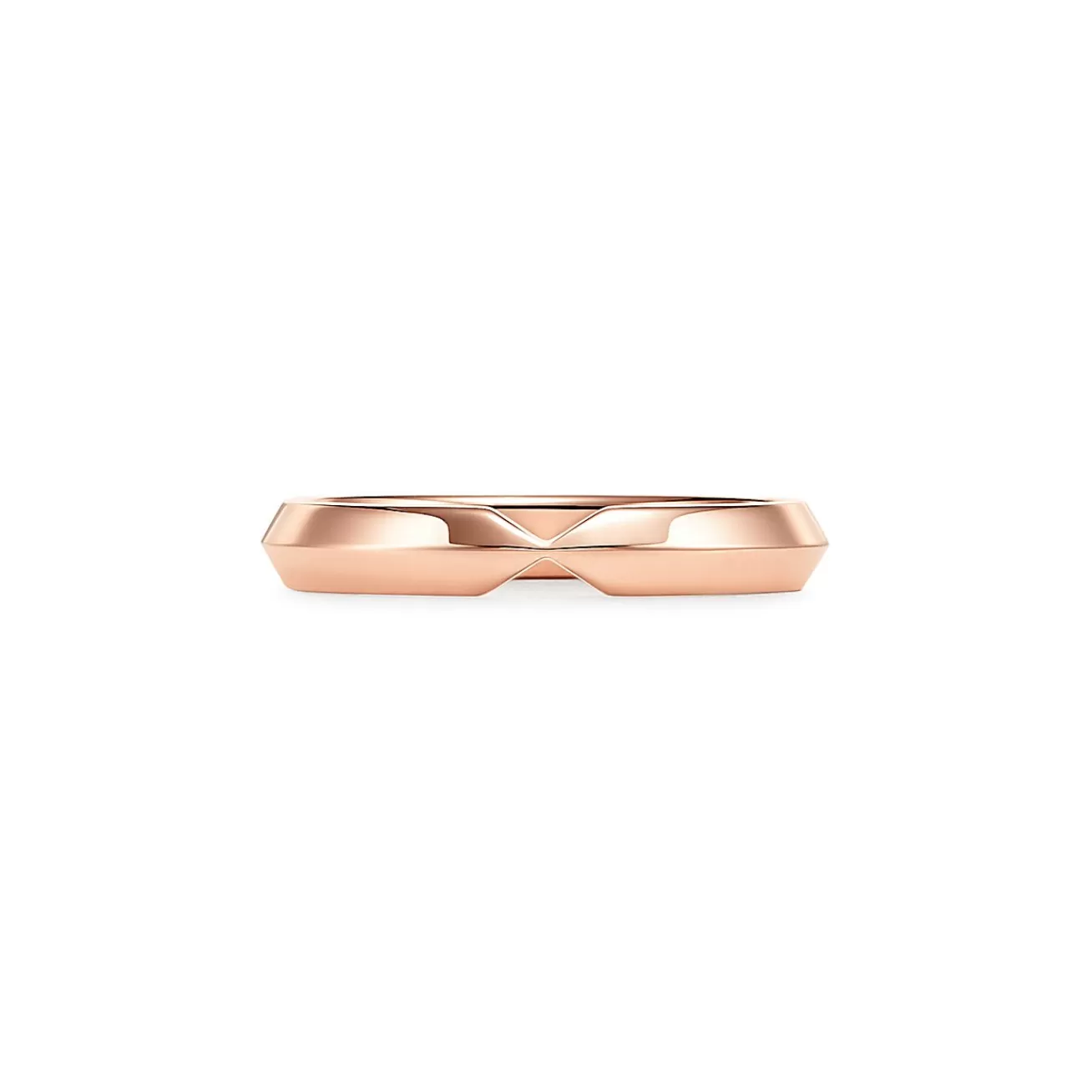 Tiffany & Co. The Tiffany® Setting nesting narrow band ring in 18k rose gold, 3 mm wide. | ^Women Rings | Stacking Rings