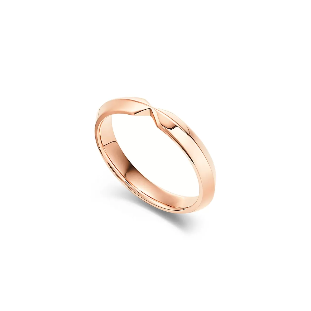 Tiffany & Co. The Tiffany® Setting nesting narrow band ring in 18k rose gold, 3 mm wide. | ^Women Rings | Stacking Rings