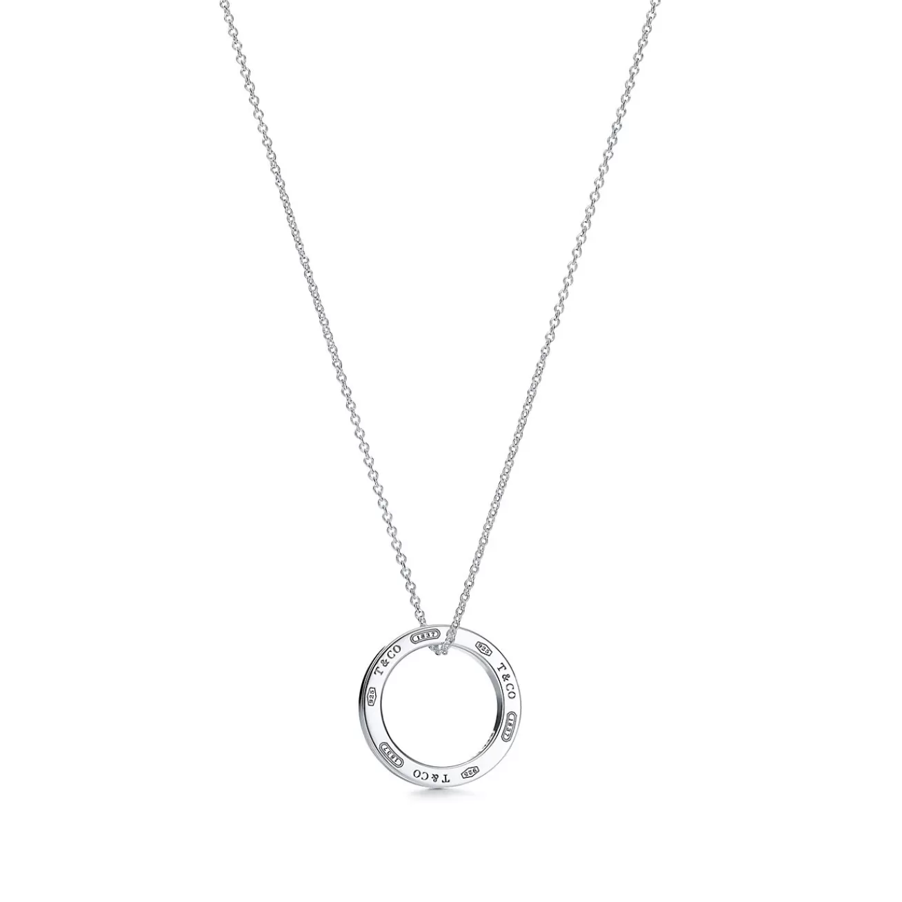 Tiffany & Co. Tiffany 1837™ pendant in sterling silver on a 16" chain. | ^ Necklaces & Pendants | Sterling Silver Jewelry