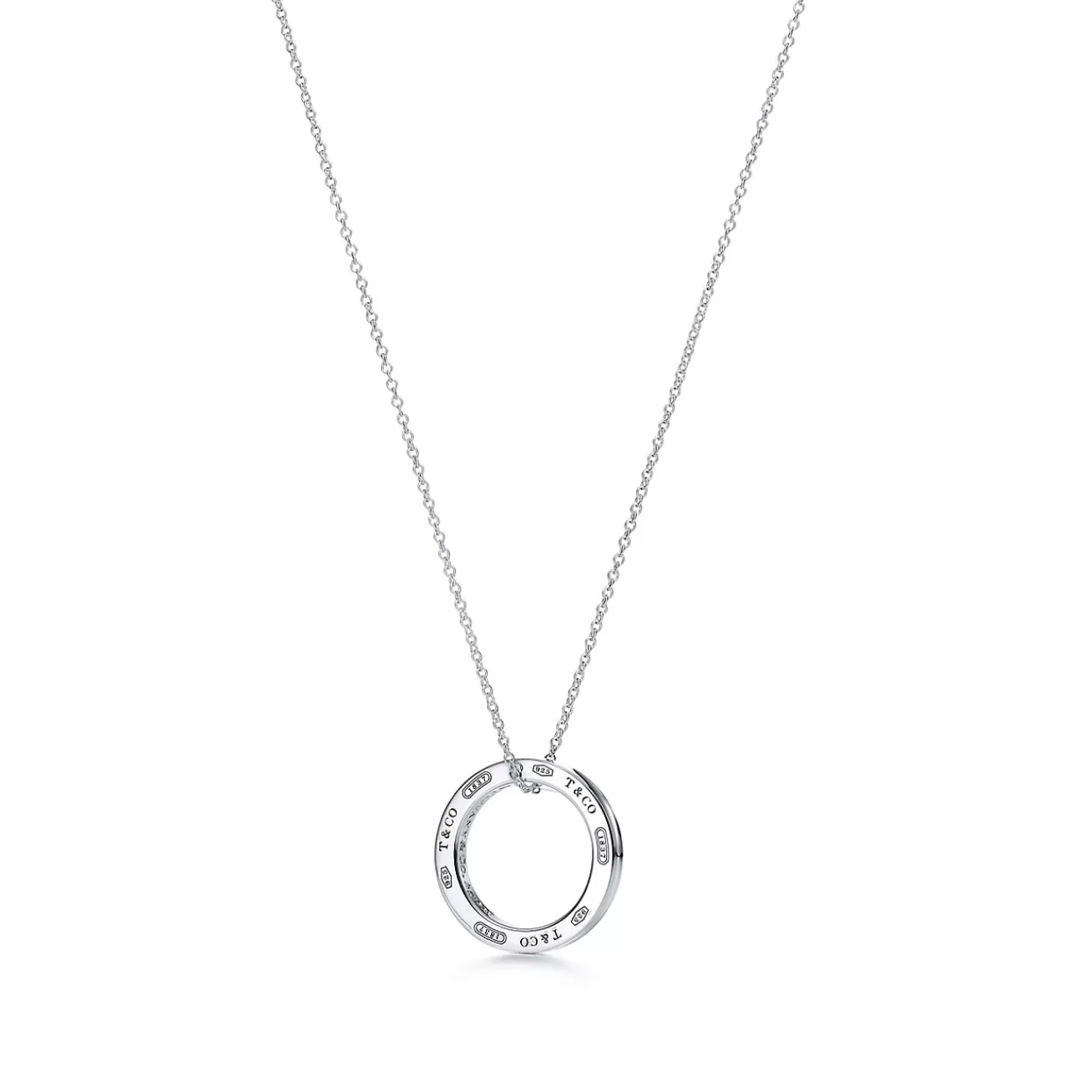 Tiffany & Co. Tiffany 1837™ pendant in sterling silver on a 16" chain. | ^ Necklaces & Pendants | Sterling Silver Jewelry