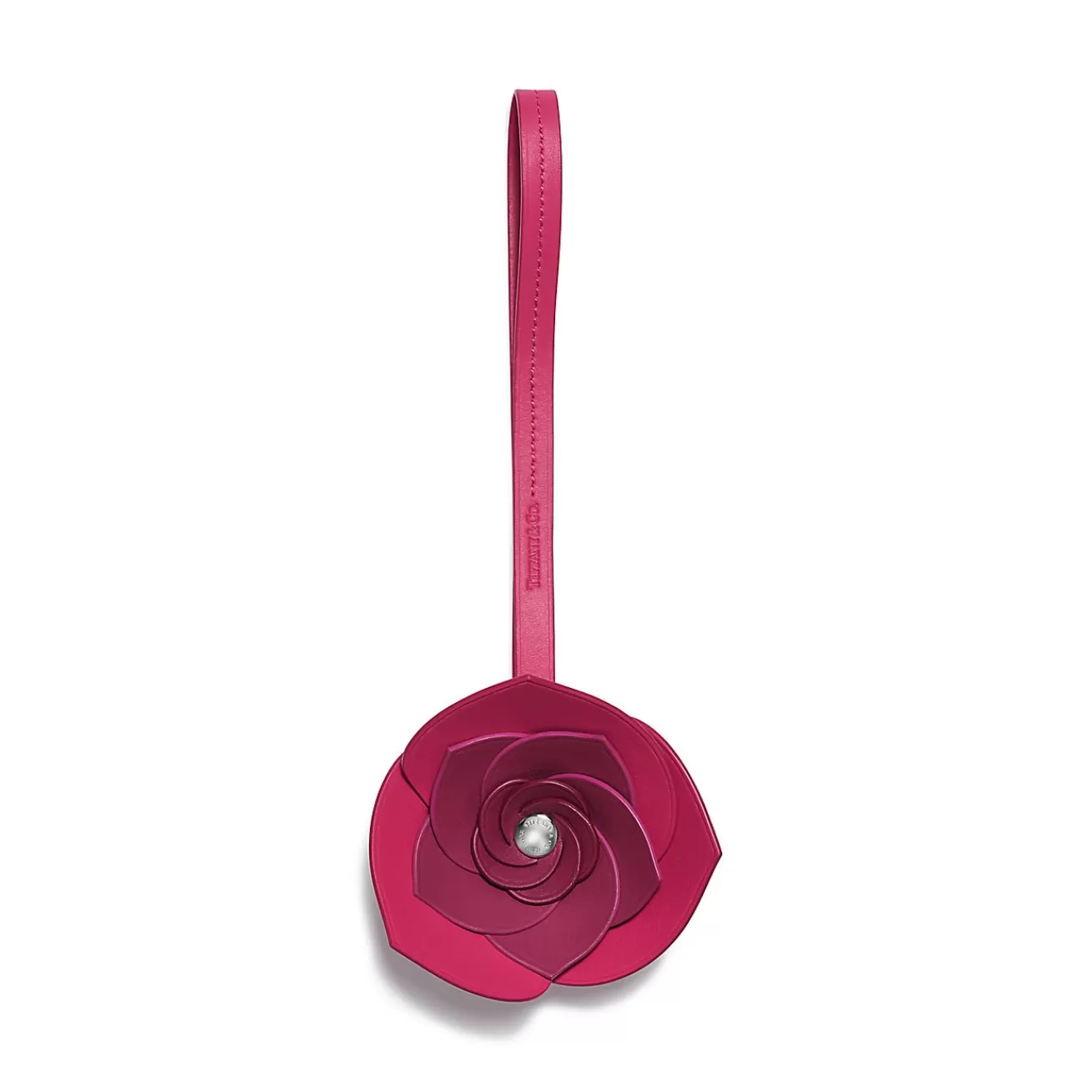 Tiffany & Co. ® Flower Bag Charm in Fuchsia Leather | ^Women Small Leather Goods | Women's Accessories