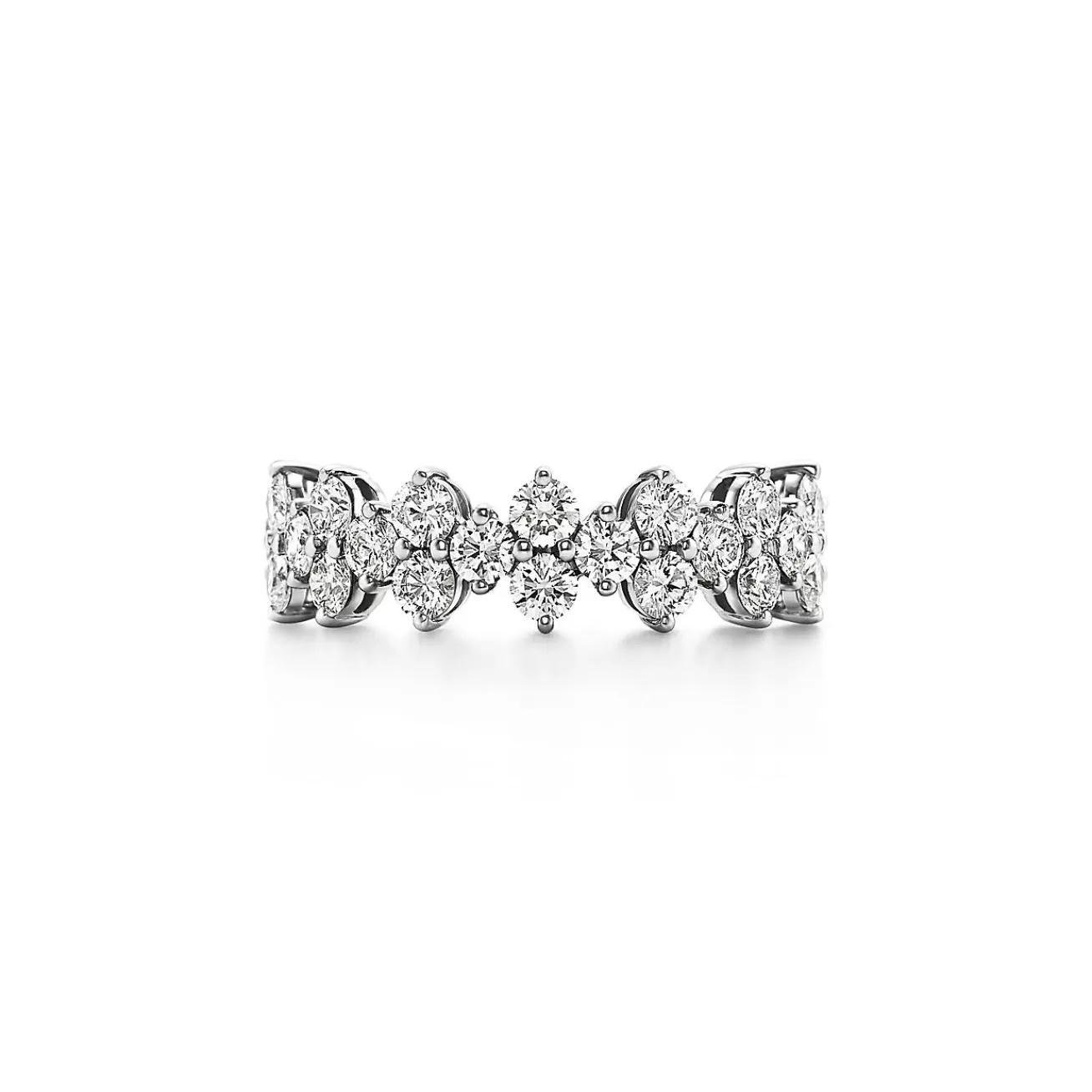Tiffany & Co. Tiffany Aria ring of diamonds in platinum. | ^Women Rings | Stacking Rings