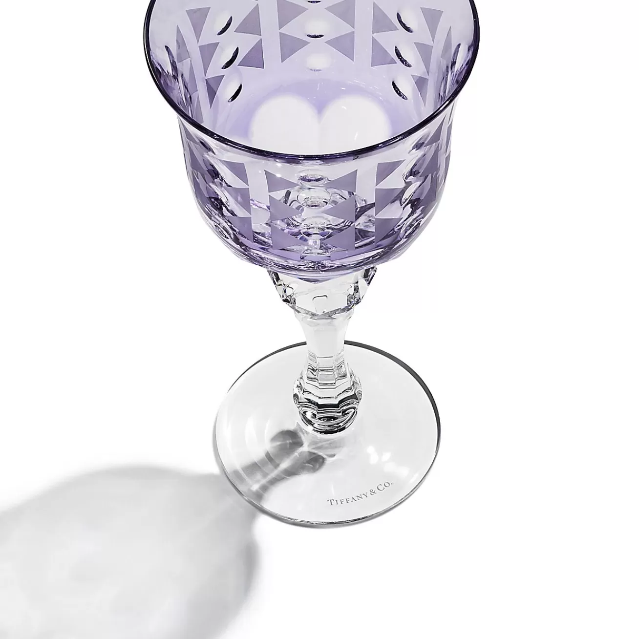 Tiffany & Co. Tiffany Berries White Wine Glass in Amethyst Purple Lead Crystal | ^ Glassware & Barware | Bar & Drinkware