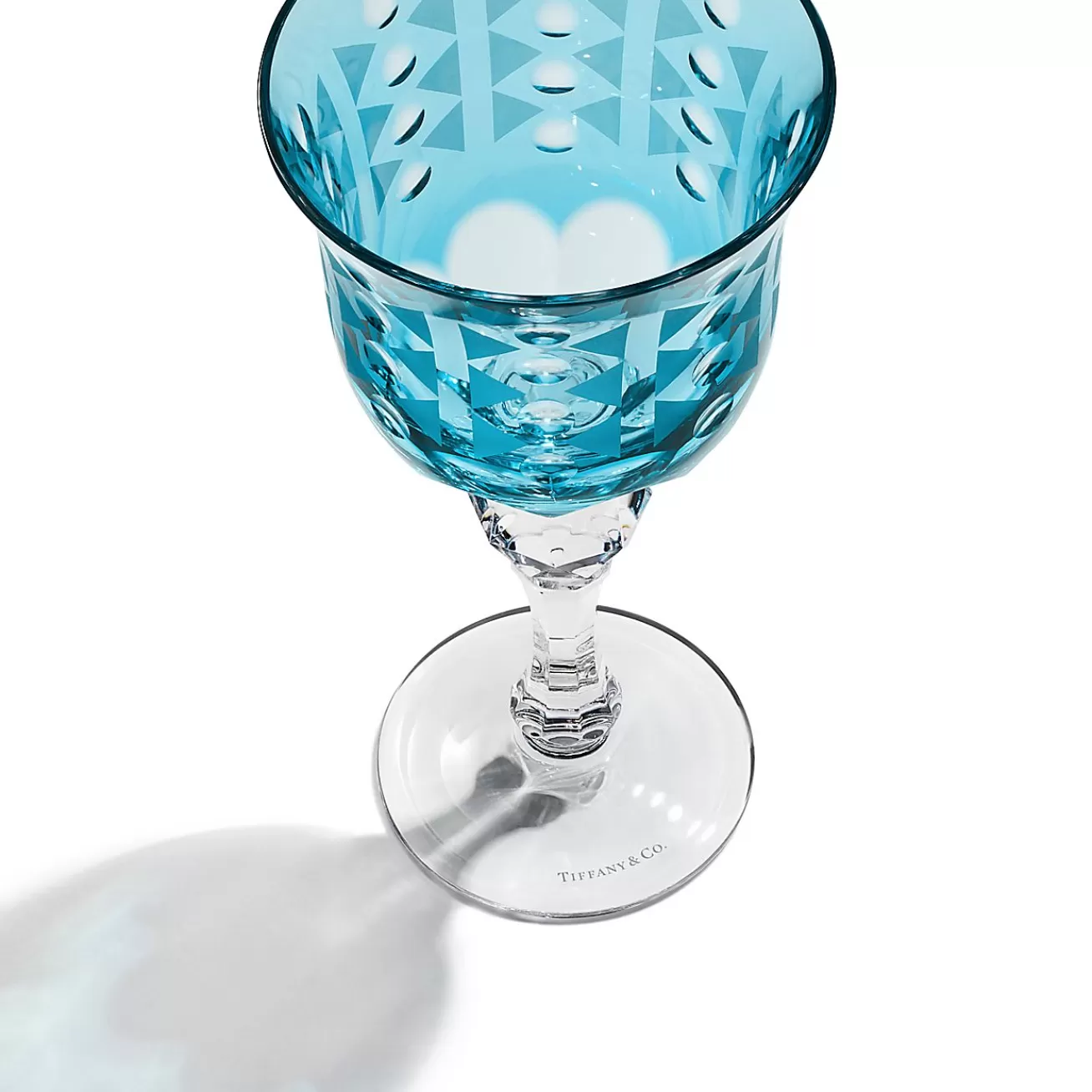 Tiffany & Co. Tiffany Berries White Wine Glass in Tiffany Blue® Lead Crystal | ^ Tiffany Blue® Gifts | Glassware & Barware