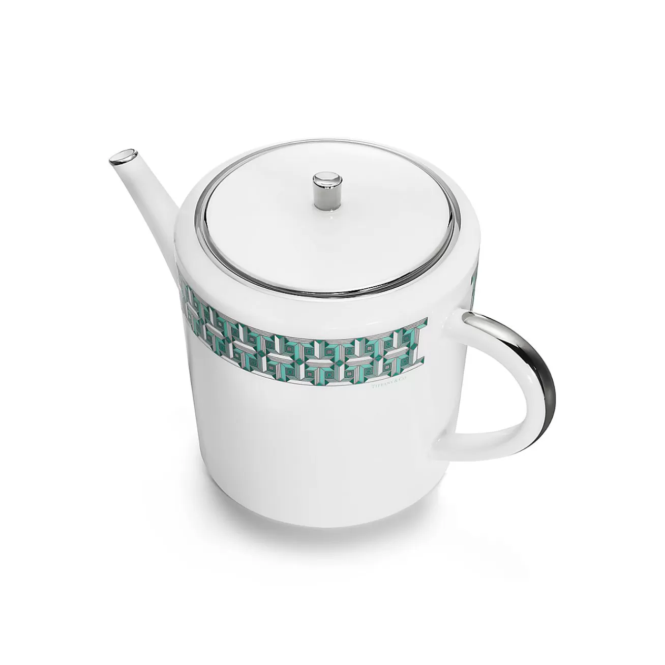 Tiffany & Co. Tiffany Blue Tiffany T True Teapot with a Hand-painted Platinum Rim | ^ The Home | Housewarming Gifts