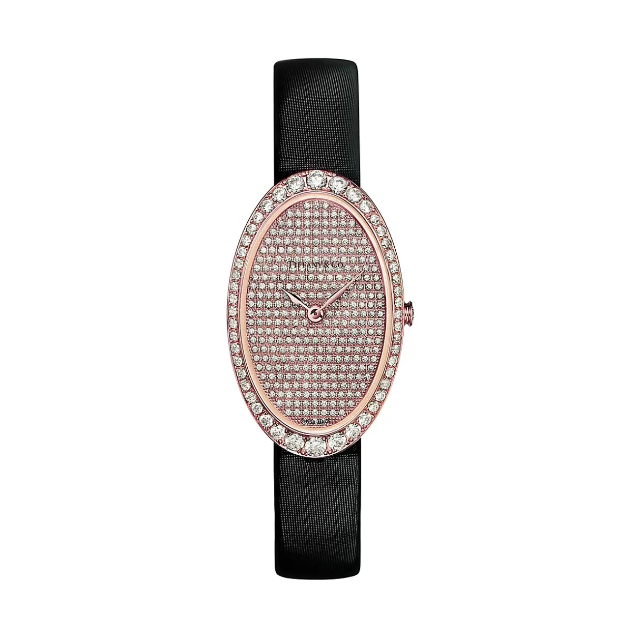 Tiffany & Co. Tiffany Cocktail 2-Hand Pavé 21 x 34 mm women's watch in 18k rose gold. | ^Women Fine Watches | Women’s Watches