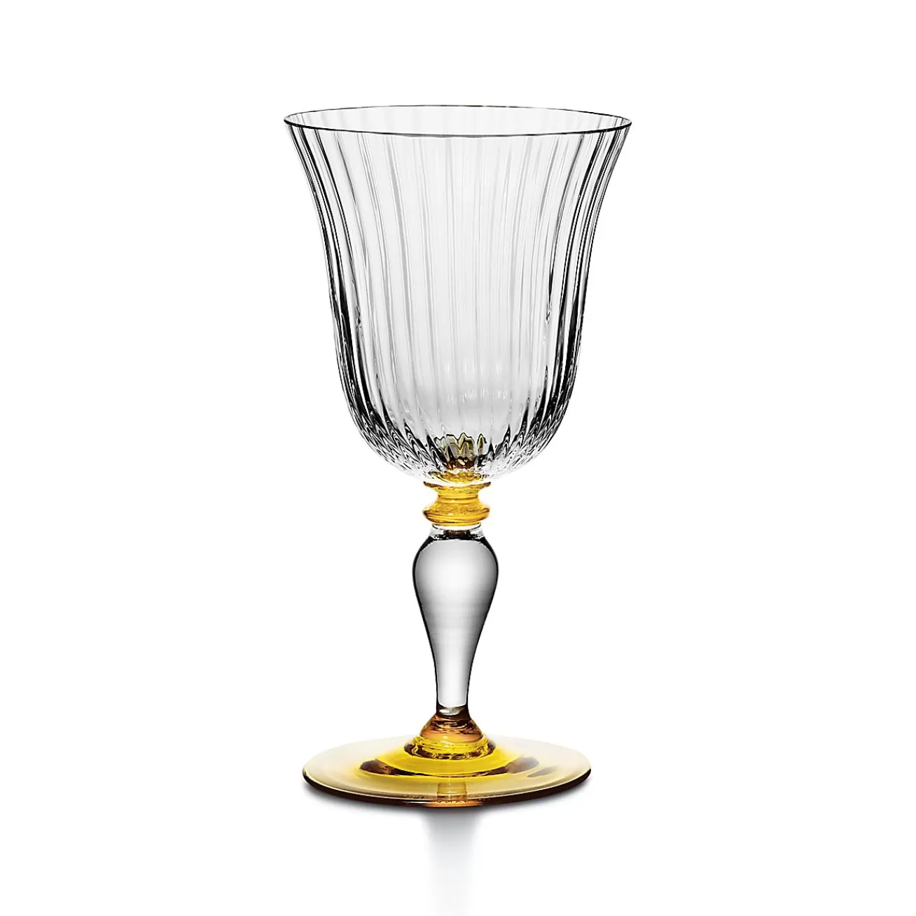 Tiffany & Co. Tiffany Color Block Wine Glass in Amber Yellow | ^ The Home | Housewarming Gifts