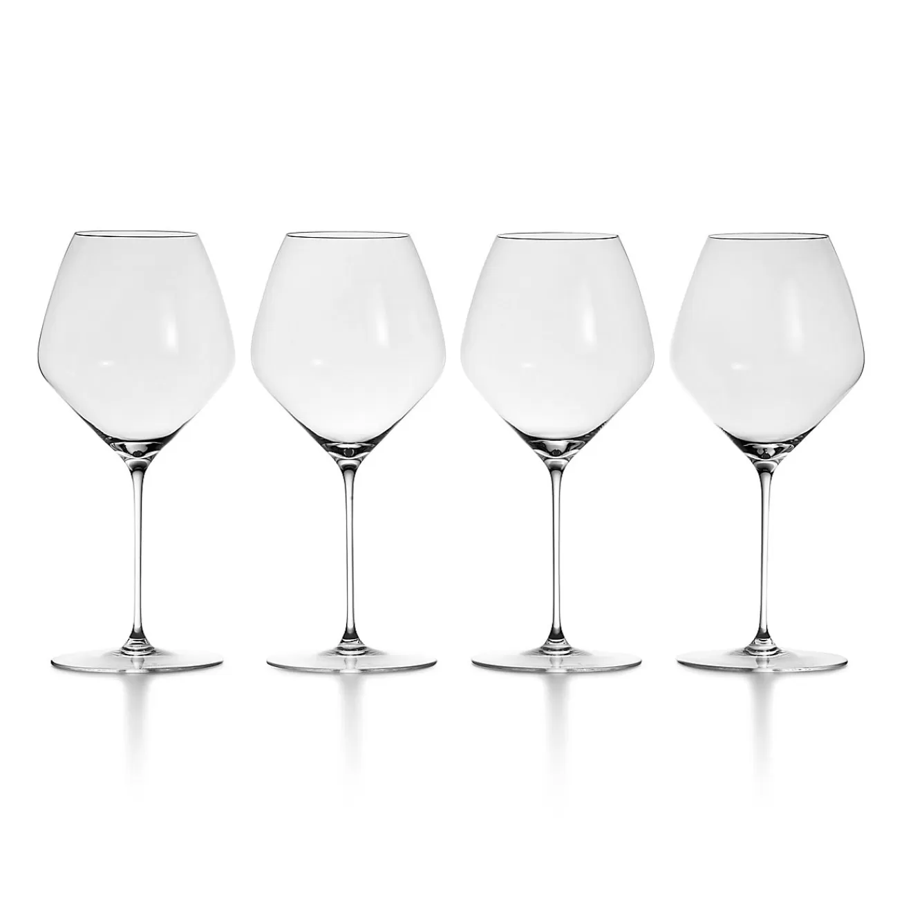 Tiffany & Co. Tiffany Connoisseur Pinot Noir Wine Glass in Crystal Glass, Set of Four | ^ The Home | Housewarming Gifts