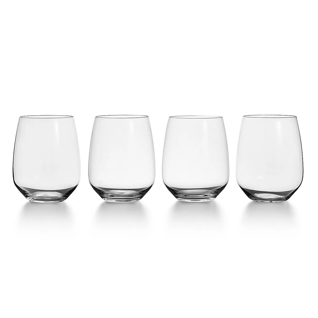 Tiffany & Co. Tiffany Connoisseur Water Glass in Crystal Glass, Set of Four | ^ The Couple | Glassware & Barware