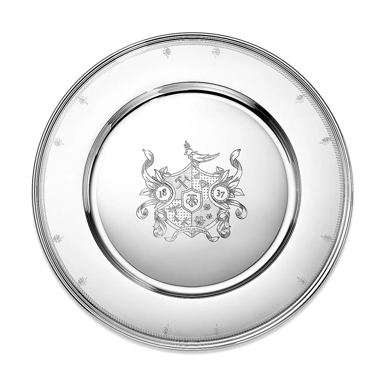 Tiffany & Co. Tiffany Crest Charger in Sterling Silver | ^ Tableware