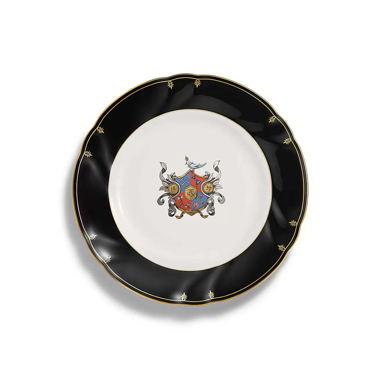Tiffany & Co. Tiffany Crest Dessert Plate in Bone China | ^ The Home | Housewarming Gifts