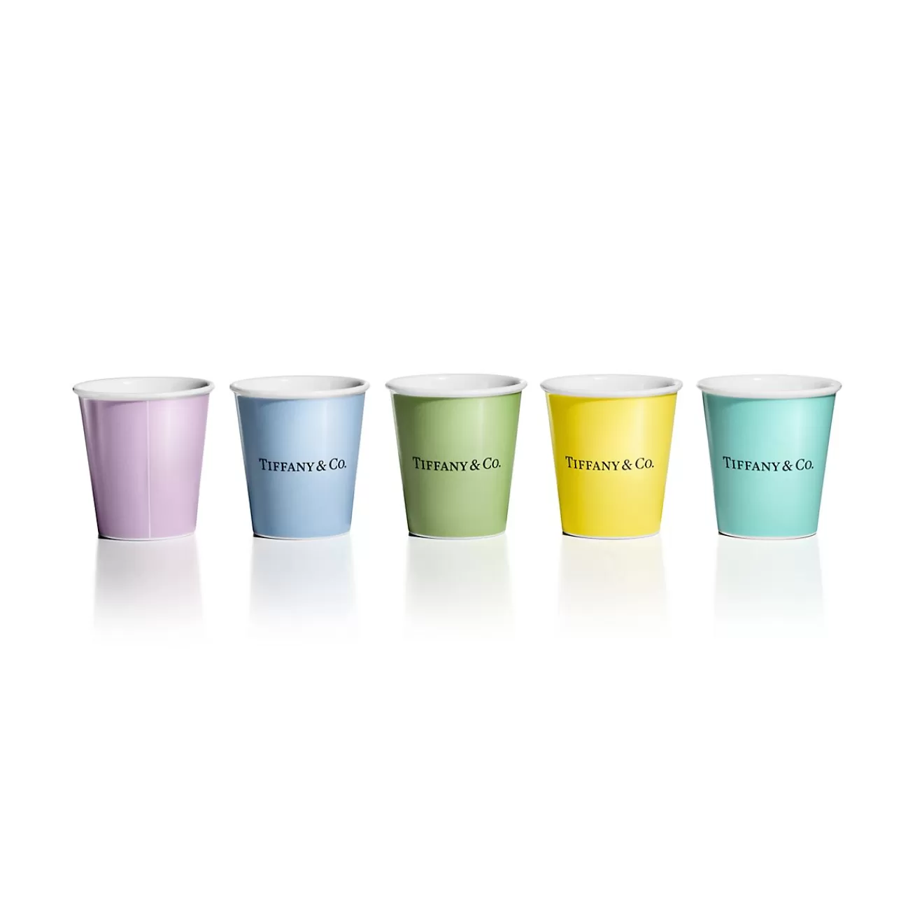 Tiffany & Co. Tiffany Cups Tiffany Coffee Cups in Bone China, Set of Five | ^ The Home | Housewarming Gifts
