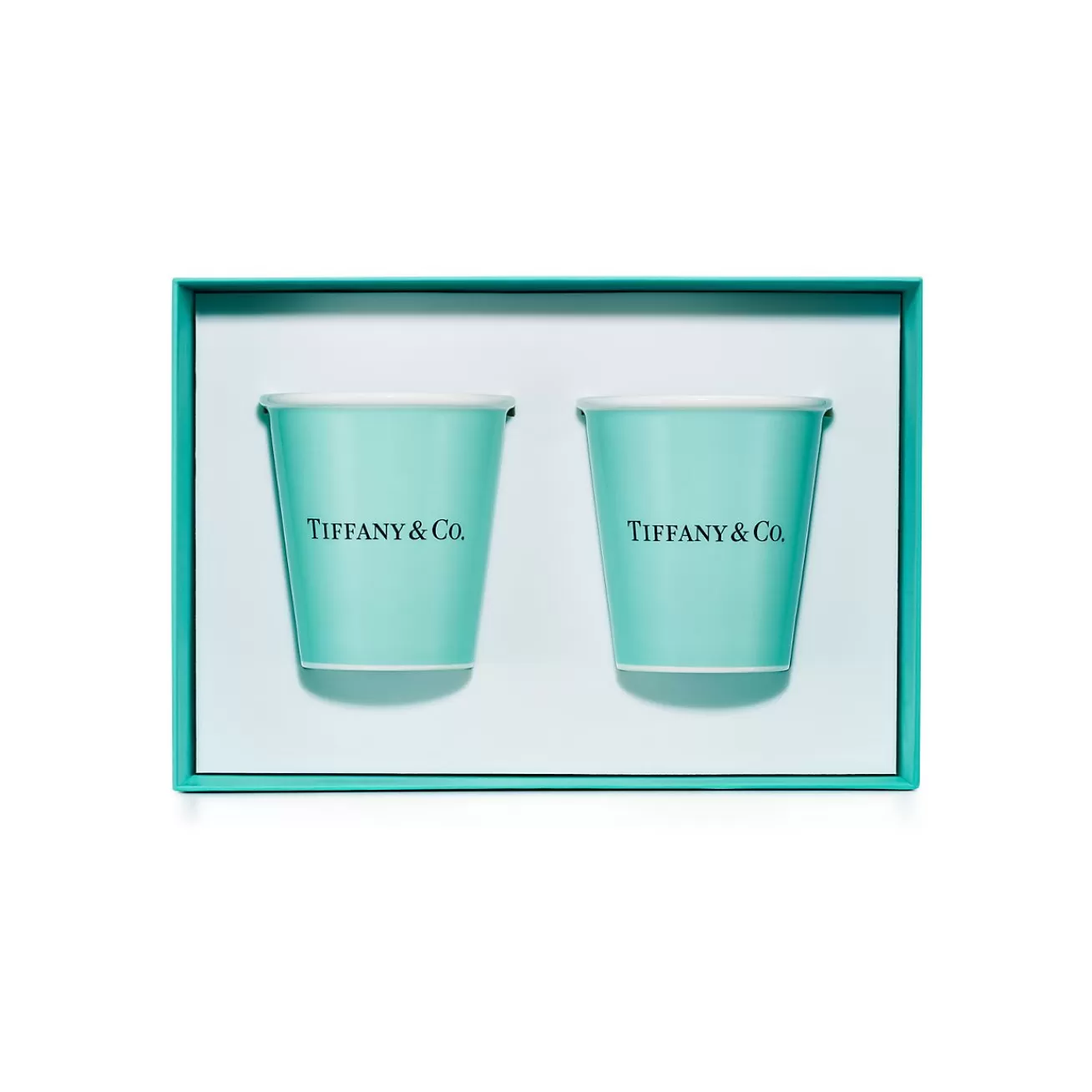 Tiffany & Co. Tiffany Cups Tiffany Coffee Cups in Bone China, Set of Two | ^ The Home | Housewarming Gifts