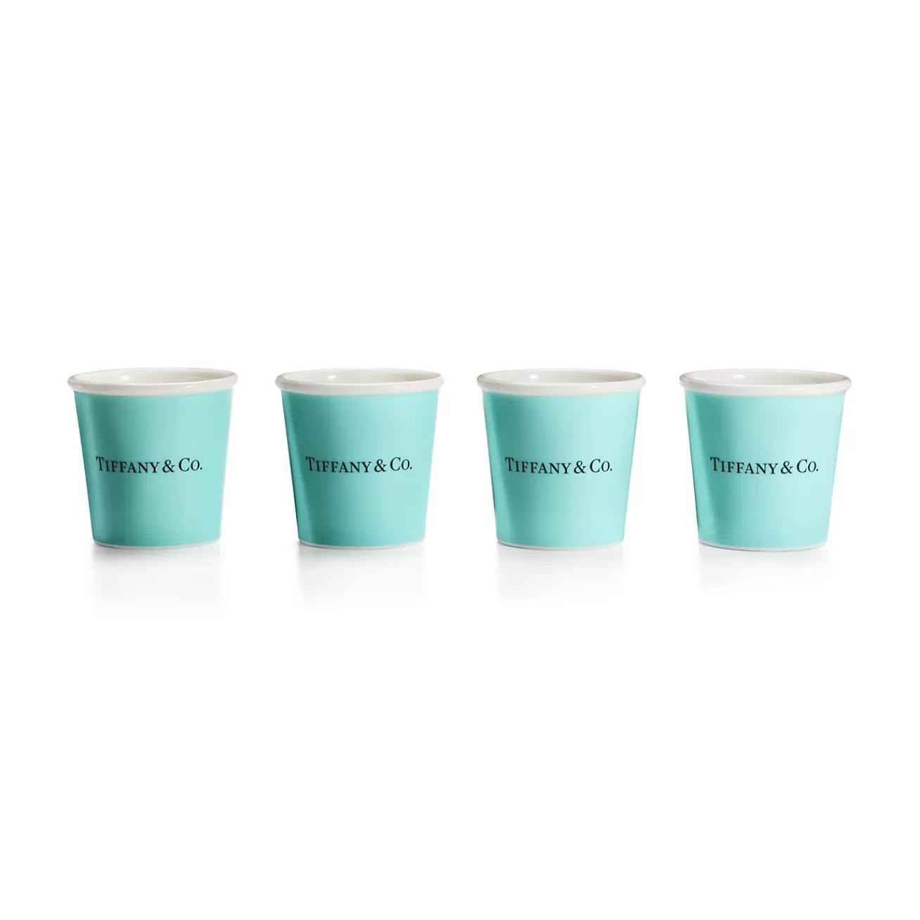 Tiffany & Co. Tiffany Cups Tiffany Espresso Cups in Bone China, Set of Four | ^ Him | Gifts for Him