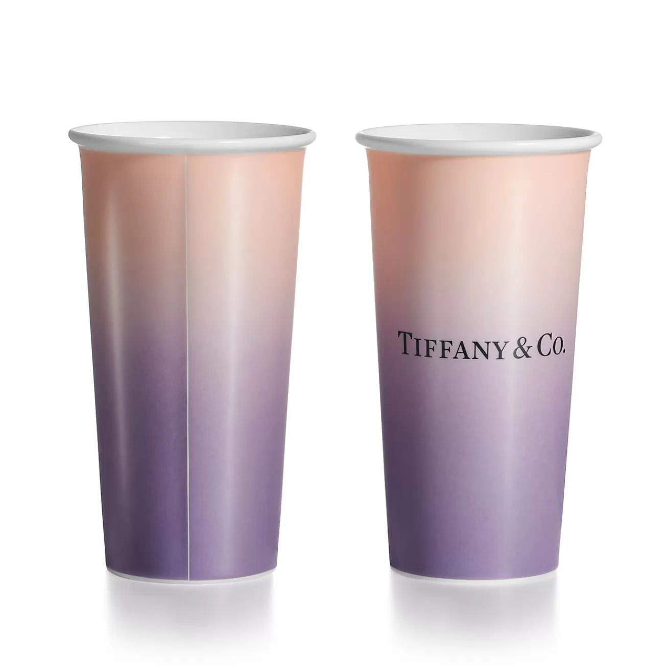 Tiffany & Co. Tiffany Cups Tiffany Large Coffee Cups in Infinity Morganite Bone China | ^ Tableware | Coffee & Tea