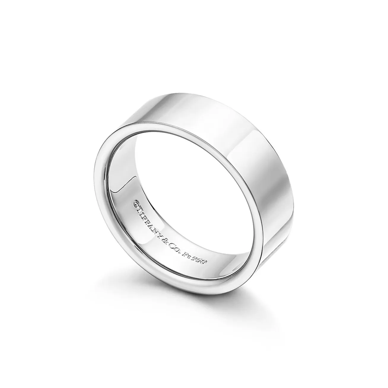 Tiffany & Co. Tiffany Essential Band ring in platinum, 6 mm wide. | ^ Rings | Men's Jewelry