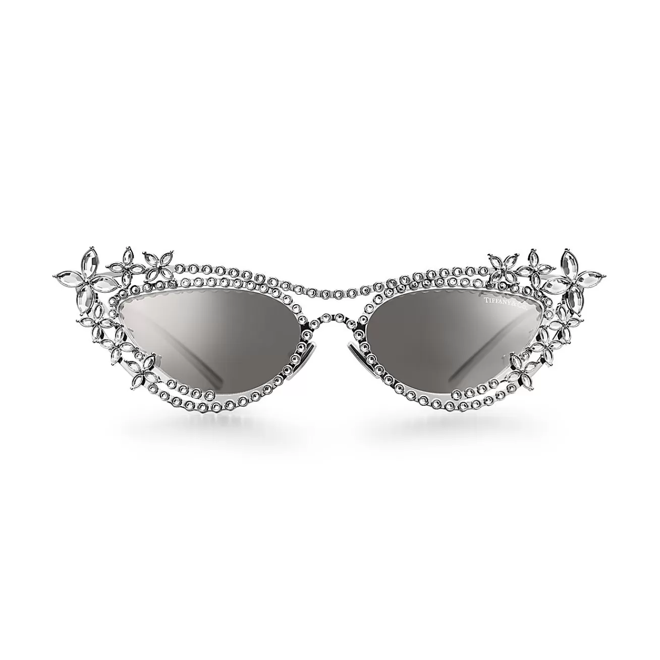 Tiffany & Co. Tiffany Eyewear Sunglasses in Gold-plated Metal with Mirrored Lenses | ^Women Sunglasses | Women's Accessories