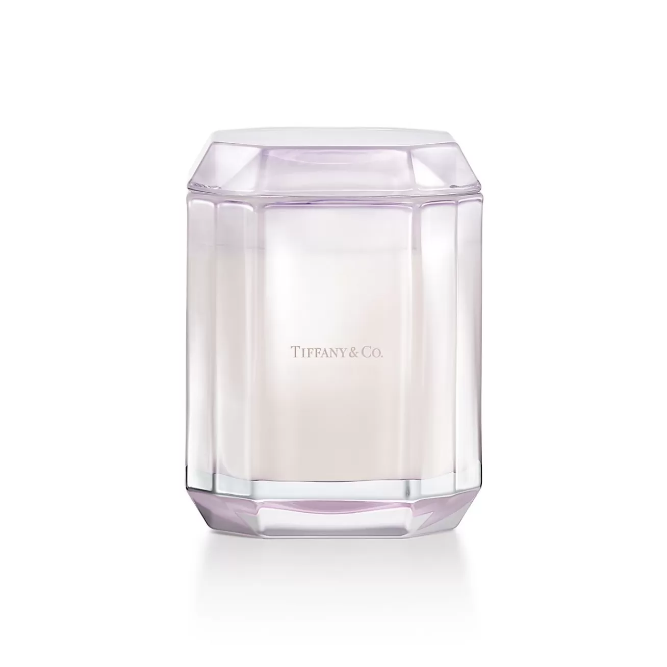 Tiffany & Co. Tiffany Facets About Love Candle in Kunzite-colored Glass | ^ Business Gifts | Decor