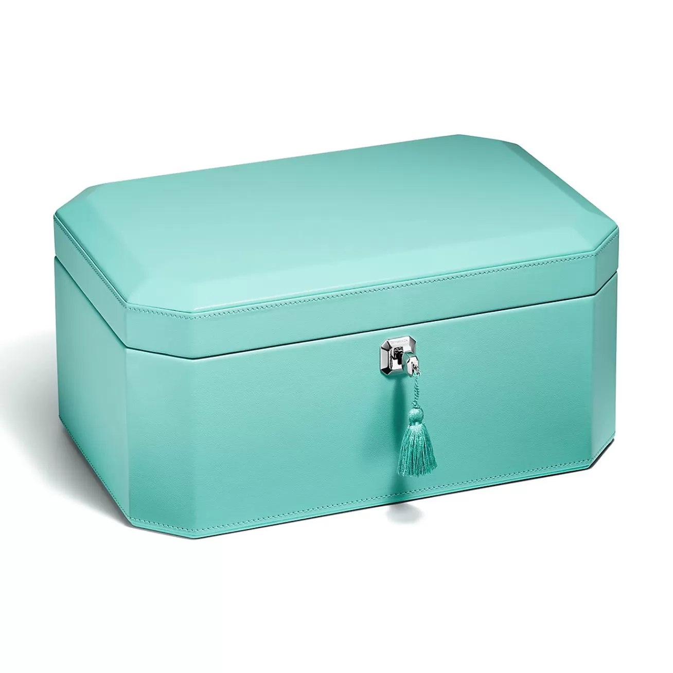 Tiffany & Co. Tiffany Facets Extra Large Jewelry Box in Tiffany Blue® Leather | ^ Tiffany Blue® Gifts | Business Gifts