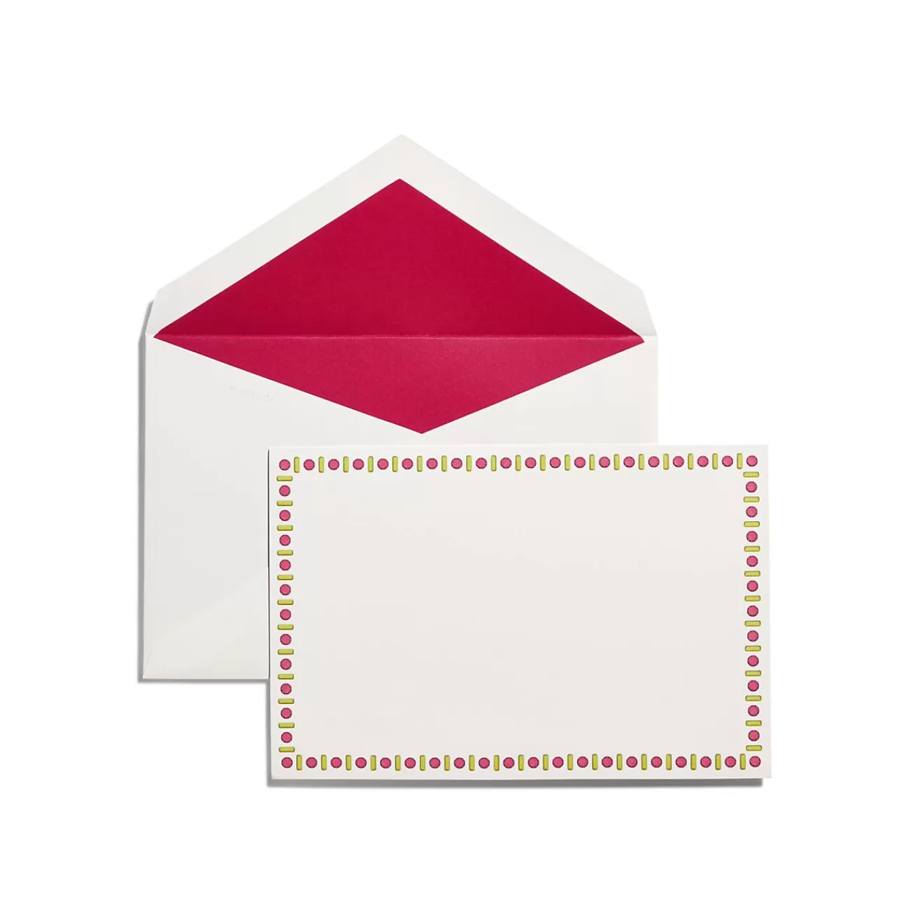Tiffany & Co. Tiffany Facets Notecards Set of 12, in Cerise | ^ Stationery, Games & Unique Objects | Games & Novelties