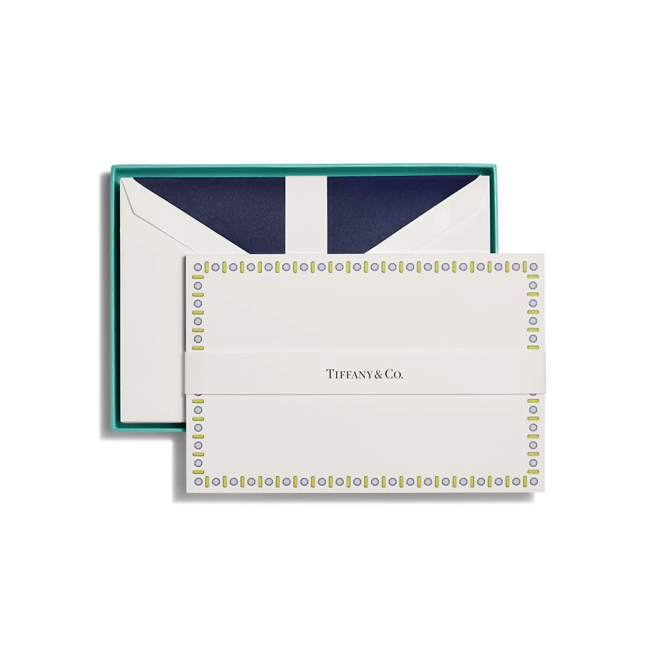 Tiffany & Co. Tiffany Facets Notecards Set of 12, in Jade-colored Paper | ^ Business Gifts | Stationery, Games & Unique Objects