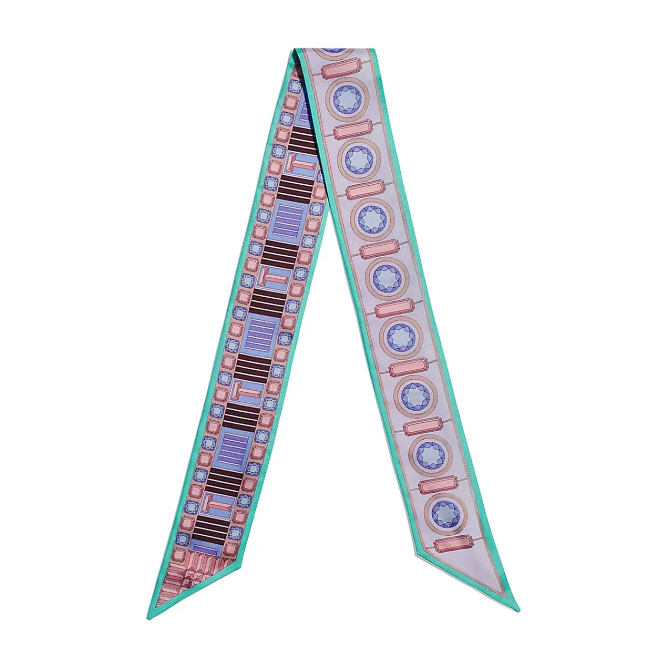 Tiffany & Co. Tiffany Facets Ribbon Scarf in Lavender Silk | ^Women Scarves & Stoles | Women's Accessories