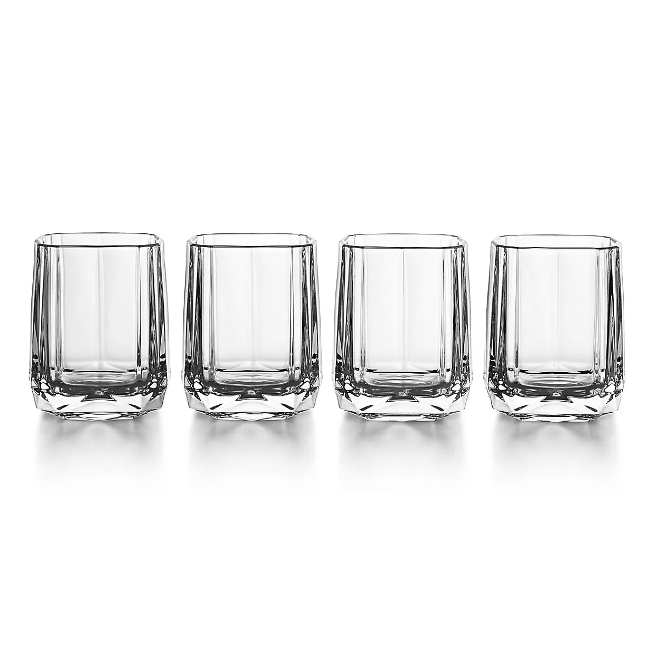 Tiffany & Co. Tiffany Facets Shot Glasses Set of Four, in Crystal Glass | ^ The Home | Housewarming Gifts