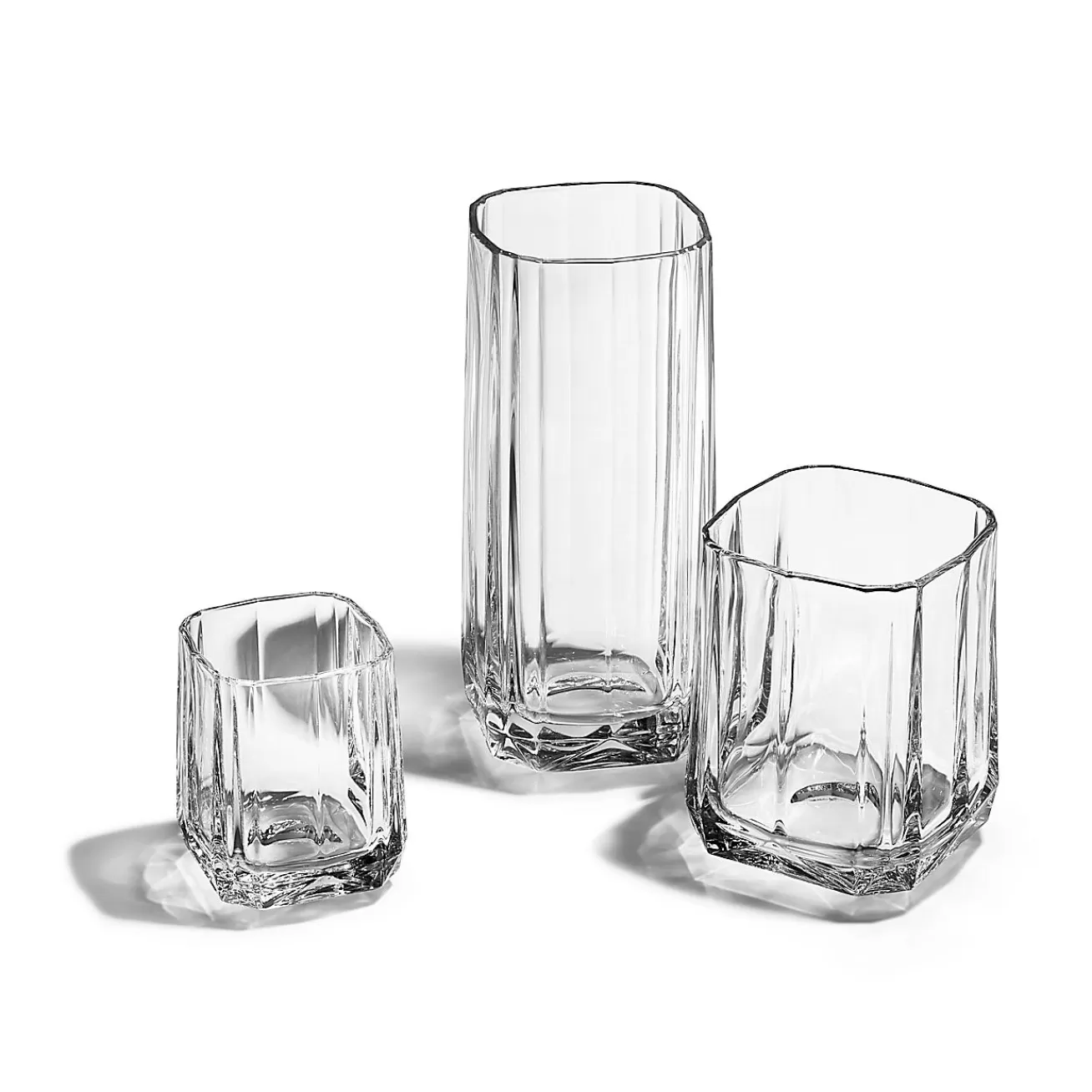 Tiffany & Co. Tiffany Facets Shot Glasses Set of Four, in Crystal Glass | ^ The Home | Housewarming Gifts
