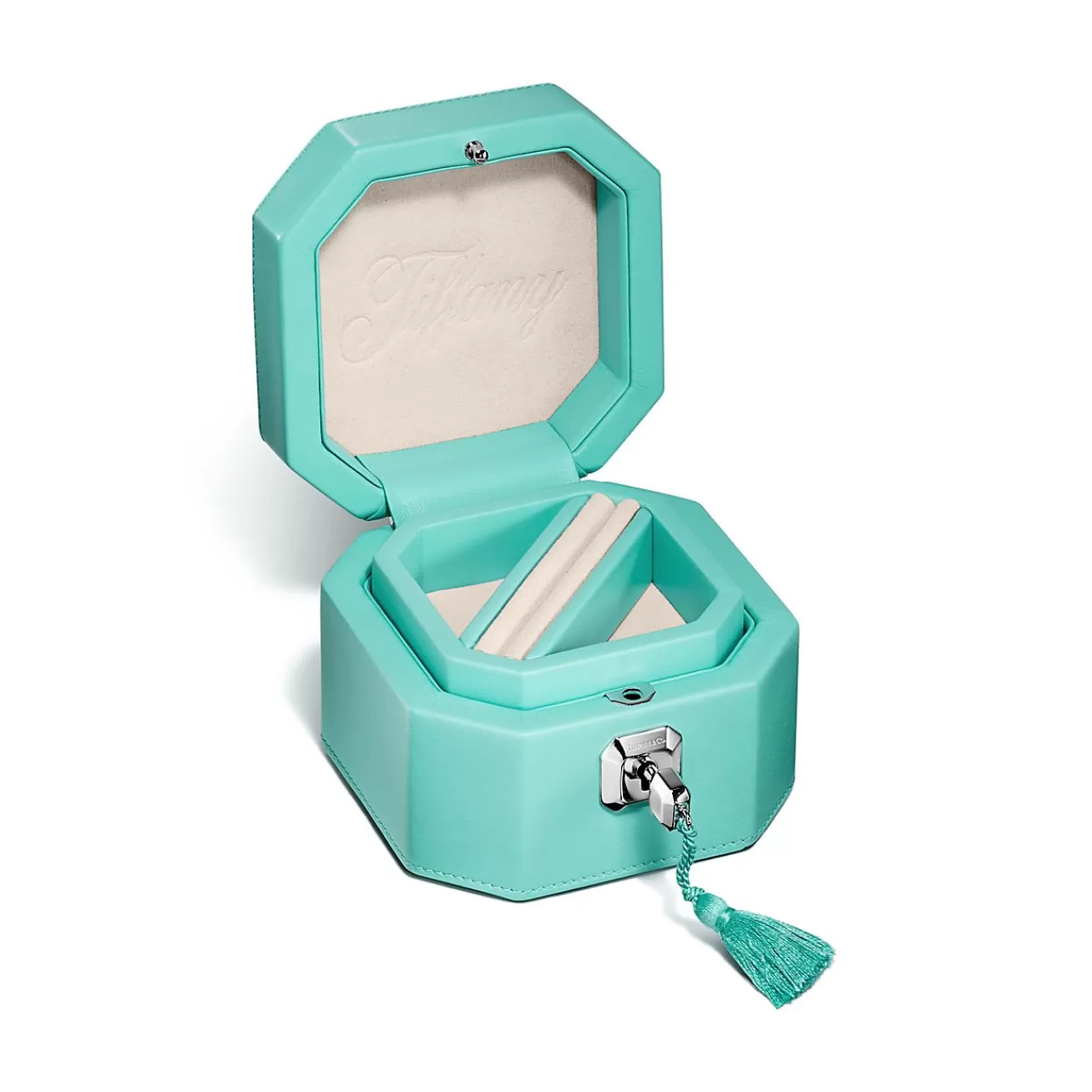Tiffany & Co. Tiffany Facets Small Jewelry Box in Tiffany Blue® Leather | ^ Gifts for Her | Her